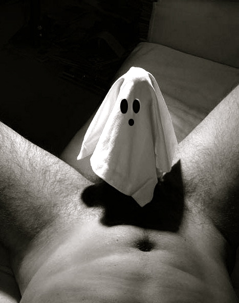 his ghost costume